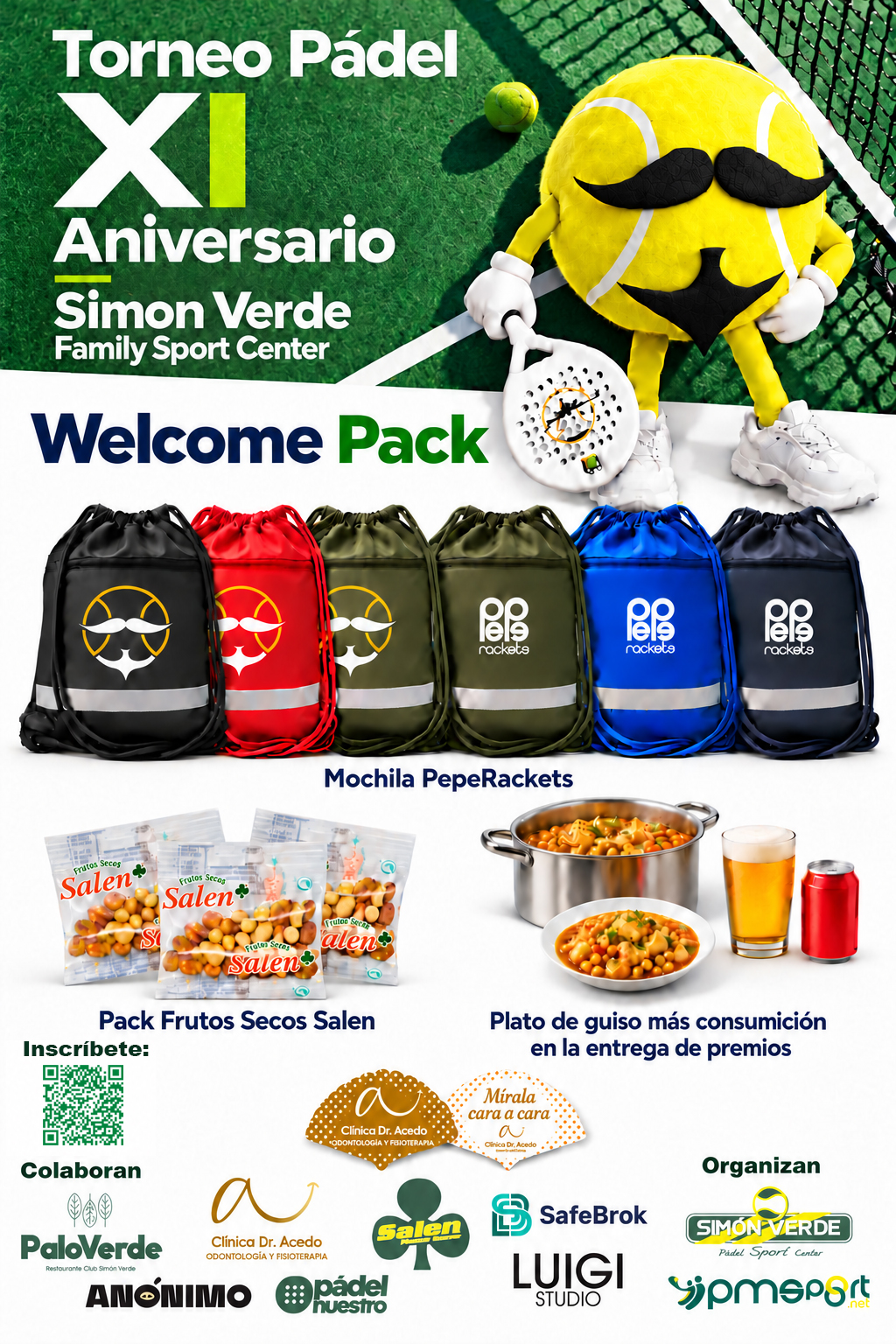 Welcome Pack del XI Torneo Aniversario