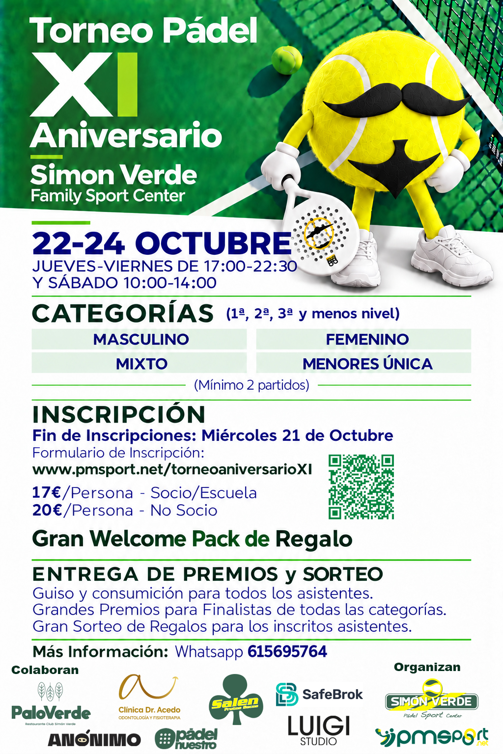Cartel del XI Torneo Aniversario Simón Verde